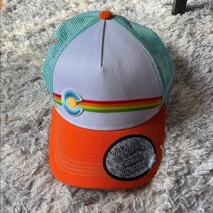Okied's Women's Orange and Green Hat